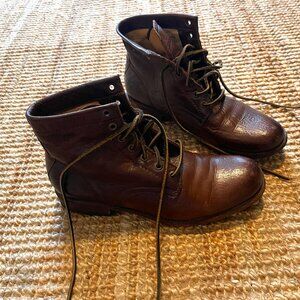 Frye lace up boots
